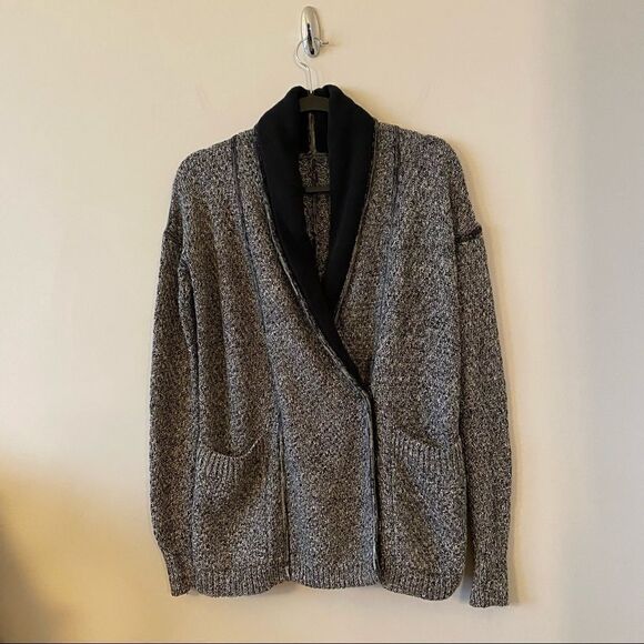 Lululemon Post Practice Cardigan- Ghost / Black - Picture 5 of 16